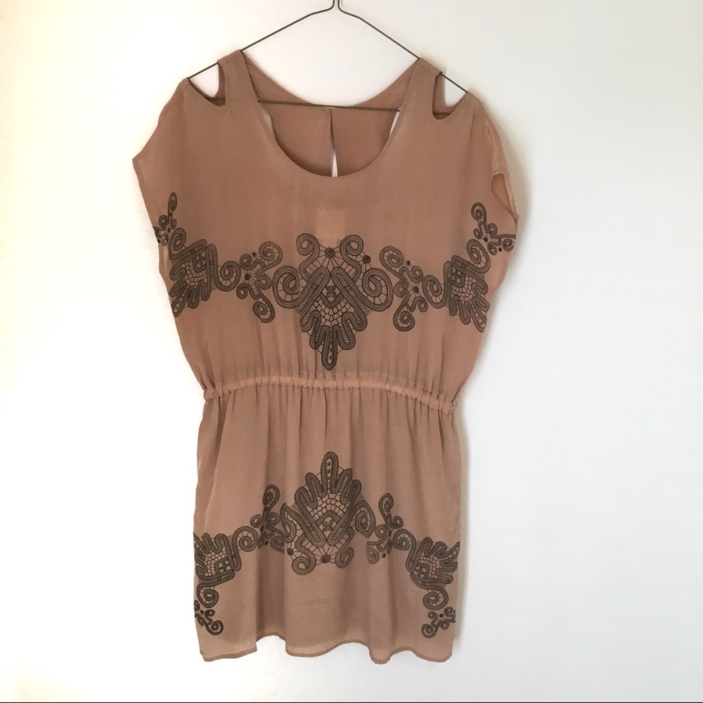 Pink Silk Dress Size XS